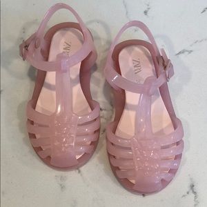 NEW Zara Mini Pink Jellies/Sandals for Toddlers